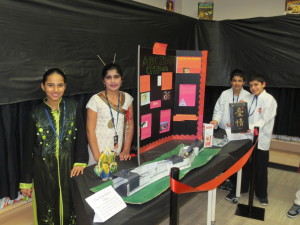 The study of some of the ancient civilizations have been a major social studies project for Grade 5 students at Southfields Village Public School, and they spent last Thursday evening showing how much they have learned. In addition to various displays, there were samples of food from some of these civilizations. These students, Lali Kaur, Simran Dhindso, Amrit Mor and Arya Soni, worked on a display dedicated to ancient China, complete with a depiction of the Great Wall of China, which they said is visible from outer space. Photos by Bill Rea 