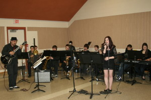 The Jazz Band at Robert F. Hall Catholic Secondary School provided music at Monday's celebration. 