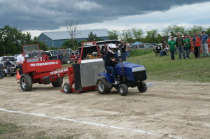 Much talent was shown at the Garden Tractor pull Saturday evening. Sarah McPhail, 12, of Georgetown, pulled the sled 163 feet three inches.