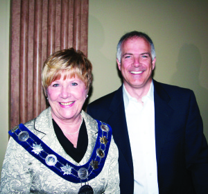 Mayor Marolyn Morrison welcomed Scott Kress of Summit Group to her recent business breakfast.