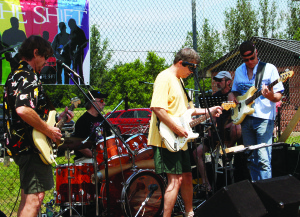The weather was great recently for the annual Inglewood Day celebrations. The sounds of The Shift provided some of the musical entertainment at Inglewood Day. The group consists of Steve Grodzuik, Al Smail, Jeff Graham, Gary Hoag and Dave Robertson. Photos by Bill Rea