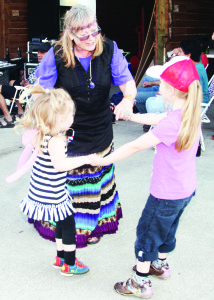 Bolton area resident Diane Tolstoy was dancing to the tunes of the '60s with her granddaughters Caitlyn and Sarah Janes.