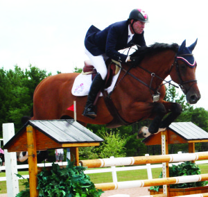 Ian Millar and Star Power easily cleared this tricky jump Saturday.