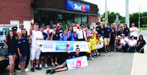 Caledon OPP last week hosted the 12th edition of its Youth Leadership Camp, giving them the opportunity to work on their leadership skills while interacting with OPP officers. One of the first activities in Youth Camp was the local launch of the OPP “Operation Freeze” positive ticketing program at the Mac's store in Caledon village.