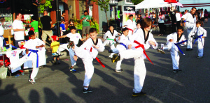 These students of Bolton Taekwondo entertained the crowds with demonstrations.