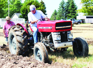 Caledon Councillor Richard Paterak represented Mayor Marolyn Morrison last Thursday in the Mayor's Challenge in the 88th annual Plowing Match of the Peel-Dufferin Plowmen's Association. He faced strong competition from Councillor John Stirk of the Township of East Garafraxa, but emerged victorious.