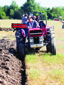 Caledon Fair Ambassador Patrick Forster was among those demonstrating his plowing prowess.