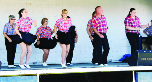 The main stage was a busy place all weekend with a wide variety of entertainment. It included a performance Saturday by the River Road Cloggers.