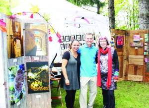 Terra Cotta was a very busy place over the weekend as Terra Cotta Country Store owner Judy Vella and artist Kim McCarthy joined forces to put on Buzzfest on the grounds of the store. There were scores of tents and booths, with displays of artistic creations, cooking demonstrations and more. Vella and McCarthy flank Vella's husband Bob McCloskey, who help coordinate the event.