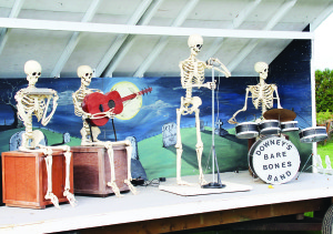 There's been a lot of activity lately at Downey's Farm Market on Heart Lake Road. The 2013 Pumpkinfest has been attracting crowds. This “Bare Bones Band” was attracting a lot of attention from people walking the grounds.