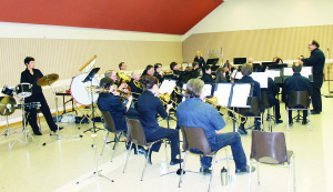 BAND PERFORMS FOR AUTUMN The Caledon Concert Band, under the direction of Rob Kinnear, recently hosted their fall concert at the Caledon Community Complex. It was called Melodies and Memories — Musical Favourites for Autumn. Photo by Bill Rea