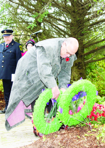 Councillor Allan Thompson laid this wreath on behalf of the Town of Caledon at the Cenotaph in Mono Mills.