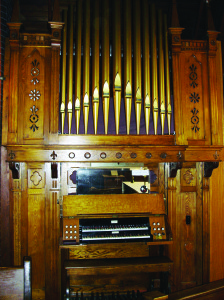 This historic tracker organ at St. James' Anglican Church in Caledon East will be part of the performance in the Nov. 17 concert at the Church. Photo submitted