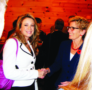 Caledon resident Kim Seipt was among those on hand to meet Premier Kathleen Wynne when she appeared recently in nearby King Township.