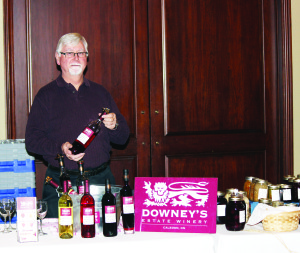 Thel Headwaters Food Summit and Local Trade Fair. It was presented by the Headwaters Food and Farming Alliance, and the day-long event featured speakers and break-out sessions. Ed Roy of Downey's Estate Winery had samples of their products.