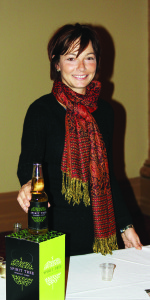 Kirstie Freitag, of Spirit Tree Cidery had samples of locally-brewed draft cider.