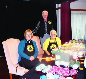 Jane Chapman, Marg Patterson and Cliff Arner were helping to sell jams, jellies and pickled onions. Photos by Bill Rea