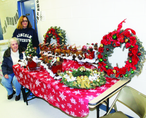 Lauren Hansen and her mother Carol Marko of Caledon East had this display of wreaths and other decorations from Camay Creations.