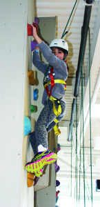 Vanessa Canderan, 7, of Bolton was getting in some wall-climbing practice at the festivities at the Caledon Centre for Recreation and Wellness in Bolton.