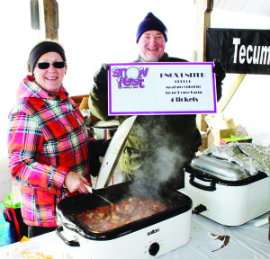 Sharon and David Lambert were representing Knox United Church in the Chilly Cook-Off.