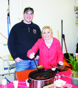 Matt Bayes and Bailey Brock of Inglewood had people sampling their Hill Billy Deer Chili. Photos by Bill Rea