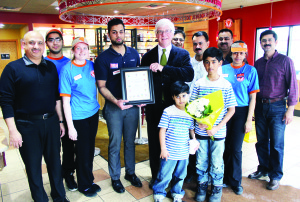 The new Popeyes franchise in Bolton has been operating since September, and things have been going well. Dufferin-Caledon MP David Tilson decided Friday was a time to recognize that. He was on hand with congratulations for the new operators who were joined by family, friends and employees. Tilson is seen here with Atiq Ahmad, Muiz Malek, Katrina Mahoney, Junad Ahmed, Faseeh Malik, Mubeen Malik, Zahoor Malek, Anjini Premnarine, Naseer Malik, Rehman Malik and Ayaan Malik.