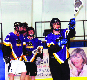 Junior C hopefuls go through the paces during Caledon Bandits' try-outs at the Albion-Bolton arena. The Bandits are putting together the final roster for the 2014 season that gets underway May 6. Photo by Brian Lockhart