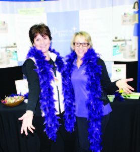 Brenda Alderdice and Diva Lily were in charge of the Downsizing Diva booth.