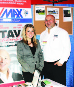 Tav Schembri of Re/Max Realtron Realty Inc. was joined at his booth by a new member of his team, his daughter Rosanna, who just got her real estate licence.