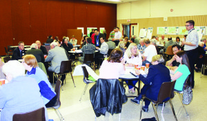Participants in Tuesday's meeting took part in round-table discussions to consider various questions.