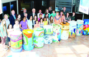 Students from various Caledon schools, as well as local artists, were showing off their rain barrel creations for admiring Caledon councillors last week.