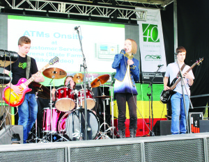 The entertainment included a performance by the Bolton group Eternal Red, which won the recent Battle of the Bands contest hosted by the Town's Parks and Recreation department. The band members are Edouardo Famele on guitar, Griffin Brady-Eckel on drums, Grace Turner on vocals and Andreas Arramidis on bass.