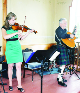 Lots of entertainment at Scottish Afternoon Everything was very Scottish Saturday afternoon at St. Andrew's Stone Church in Caledon. The Scottish Afternoon held at the church featured a wide variety of entertainment along that theme. Dave Ward of Fergus was accompanied by his daughter-in-law Liz Ward in performing some Scottish tunes. Xavier Leahy, 11, and his sister Aliyah, 8, of Chanda's School of Dance of Orangeville were among the performers, along with their sisters Mariah and Savannah. Photo by Bill Rea