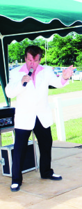 Glen Aitchison of Brampton brought his popular tribute to Elvis to the Fairgrounds Tuesday.