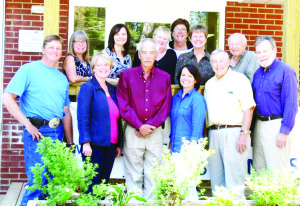 The board of directors of the Hills of Headwaters Tourism Association include (front row) Ross Millar, Michele Harris, Ron Munro (Chair), Meg Floyd, Doug Beffort, John Brennan, (back row) Elaine Capes, Lisa Johnson (Treasurer), Stacey Coupland (Vice-chair), Jo Fillery, Laura Ryan and Harvey Kolodny.