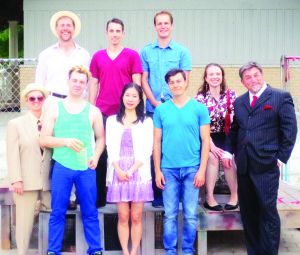 The cast of the Humber River Shakespeare production of Romeo and Juliet consists of Candy Pryce, Tim Machin, Drew O'Hara, Phillip Psutka, Eunjung Nam, Matthew Lawrence, Kelly Penner, Paula Schultz and Steve Coombes.