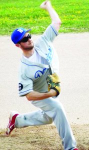 Starting pitcher Shawn English threw a complete game for his Dodger mates Monday night.