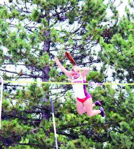 Great heights reached in pole vaulting tournament The second annual 310 Running Outdoor Pole Vaulting Classic was held recently at Humberview Secondary School. Top-rated vaulter Jason Wurster (right) cleared 5.35 metres here. Alysha Newman of London won the woman's competition by clearing 4.3 metres. Photos by Bill Rea