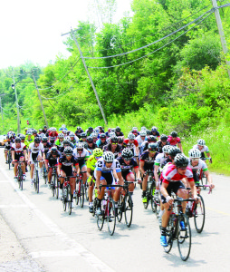 Terra Cotta was a hive of activity Monday for the 10th annual Tour de Terra Cotta. The event supports several causes, including Caledon Meals on Wheels, Terra Cotta Community Hall, Big Brothers and Big Sisters of Peel and Ted Webb Scholarships, in honour of the race's founder. These riders were finishing the first lap in the 104-kilometre Elite Road Race