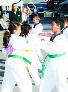 Students of Bolton Taekwondo were putting on demonstrations Friday night, under the direction of Master Seungyoung Kim.