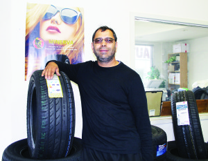 Amar Upal of Tire Junction in Bolton. The store is having a sale on Minerva tires starting today (Thursday).