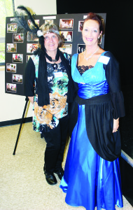 THEATRE GROUP RECRUITING The Inglewood Schoolhouse Performers recently hosted an open house, partly to tell the community some of what they do, and also to recruit new members, especially young people. The troupe puts on one show per year, and Director Kathie Maloney said the next one will be around the end of March. Producer Peggy Dickey and member Laurette Wyshnicki were dressed in costume for the event. Photo by Bill Rea