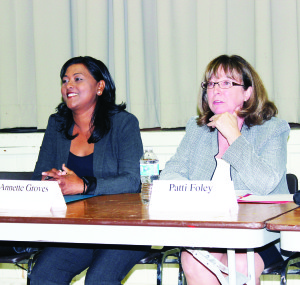 Annette Groves and Patti Foley are vying to be the Regional representative for Ward 5. Photo by Bill Rea