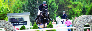 Caledon's Christian Sorensen Guides Bobby to a clear round in the $50,000 World Cup Grand Prix, presented by Peel Maryborough and Aviva Insurance at the Canadian Show Jumping Tournament in Palgrave. The pair rode to third place in the competition.