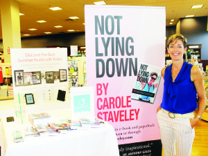 Carole Staveley attended a recent signing of her book Not Lying Down.
