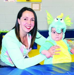 There were lots of interesting costumes, as well as family fun, last Thursday as Caledon Parent-Child Centre (CPCC) hosted their annual Halloween Family Fun Night. Helen Rende of Bolton was helping her son Anthony, dressed as a dragon, find his way around.
