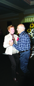 Emil and Beryle Kolb did a quick turn on the dance floor upon their arrival at Friday's Hootenanny.