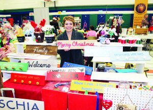 Kerry Foschia of Painting Mamas in Bolton was on hand with a wide selection of signs. 