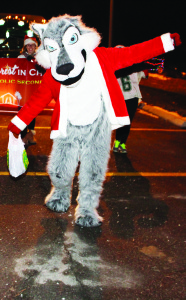 Rocky, the Husky mascot from Robert F. Hall Catholic Secondary School, was among the school's representation in the parade.