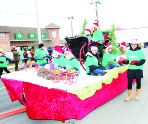 Caledon Councillor Annette Groves was accompanying this float and handing out information about Bolton Gospel Hall.